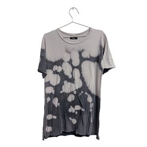 Revolve‎ Michael Lauren Distressed Tee Shirt Bleach Tie Dye Grunge Loungewear S